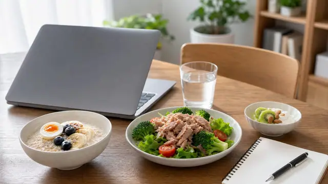 在宅勤務で活動量が少ない日のPFC調整を考える食事イメージ