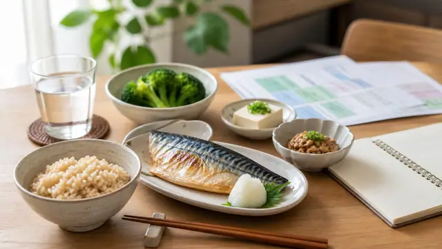 健康診断をきっかけにPFCで食事を見直す食卓イメージ