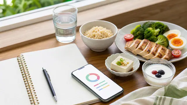 PFCバランス初心者が食事記録を始めるための食卓イメージ