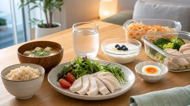 夜の食べすぎを防ぐために夕食と間食を整える食卓