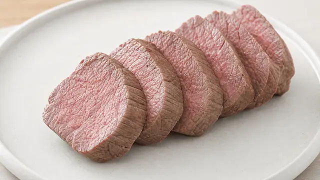 加熱した牛ヒレ肉のPFC解説で使う食材イメージ