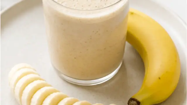 バナナプロテイン間食の完成イメージ