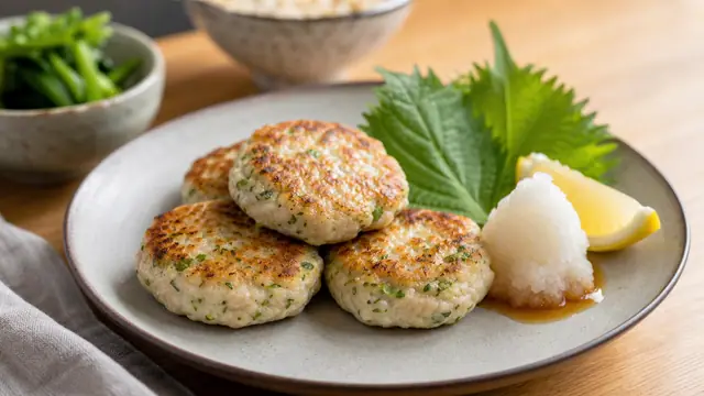 ささみとはんぺんの青のりだし焼きに大根おろしを添えた完成イメージ
