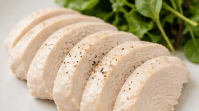 鶏むね肉の低脂質レンジ蒸しの完成イメージ